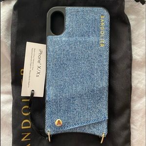 NWT Bandolier Denim Wallet Case